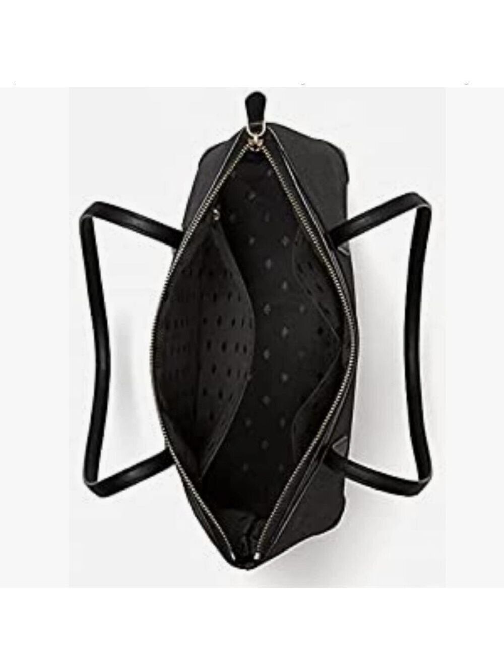KATE SPADE NEW YORK BLACK SHIMMY TOTE - Picture 4 of 8